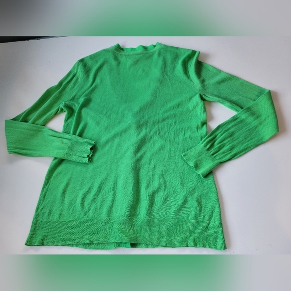 Lauren Ralph Lauren Linen Blend Women's Cardigan in Green Size M - Picture 2 of 7